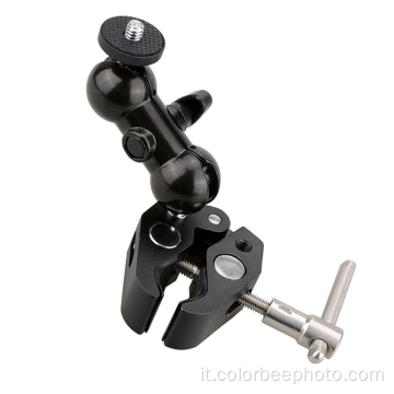 Supporto Super Clamp con mini testa a sfera rotante